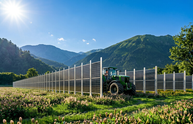 Impianto agrivoltaico a spalliera